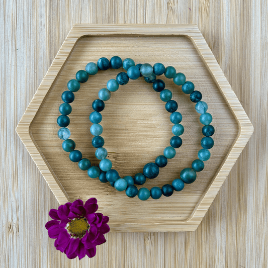 Mālā of the Month: Moss Agate