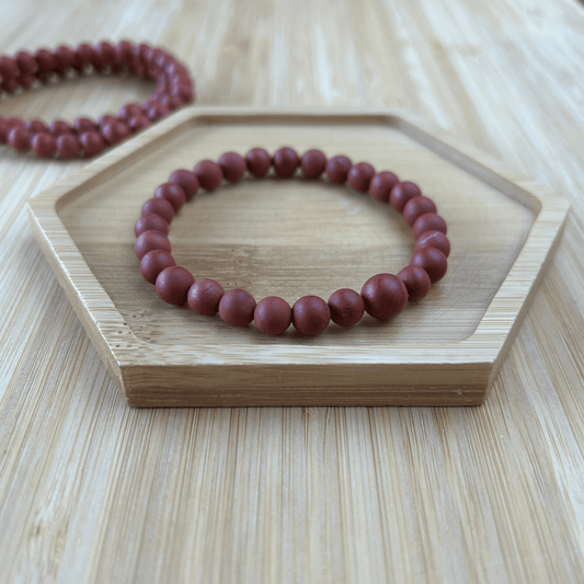 Red Jasper Mala Bracelet