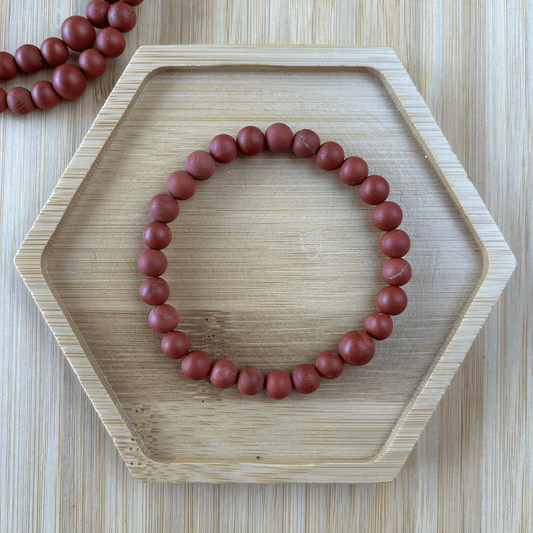 Red Jasper Mala Bracelet