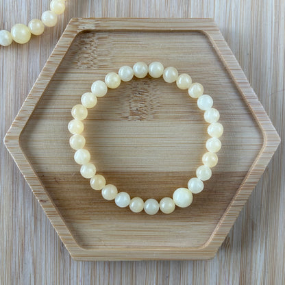 Yellow Calcite Mala Bracelet