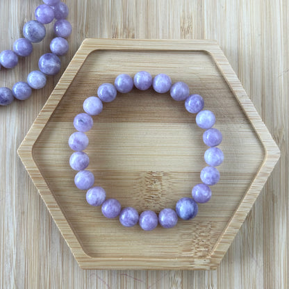 Pink Lepidolite Mala Bracelet