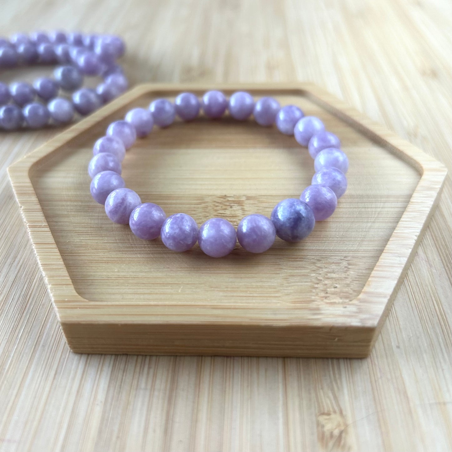 Pink Lepidolite Mala Bracelet