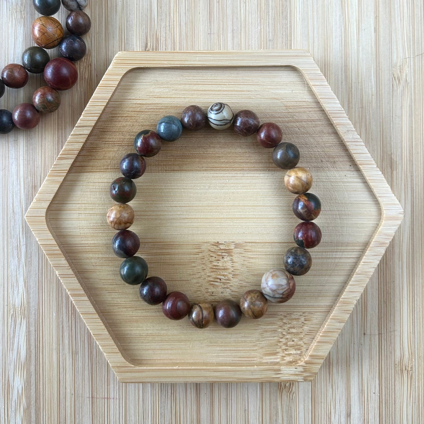 Picasso Jasper Mala Bracelet