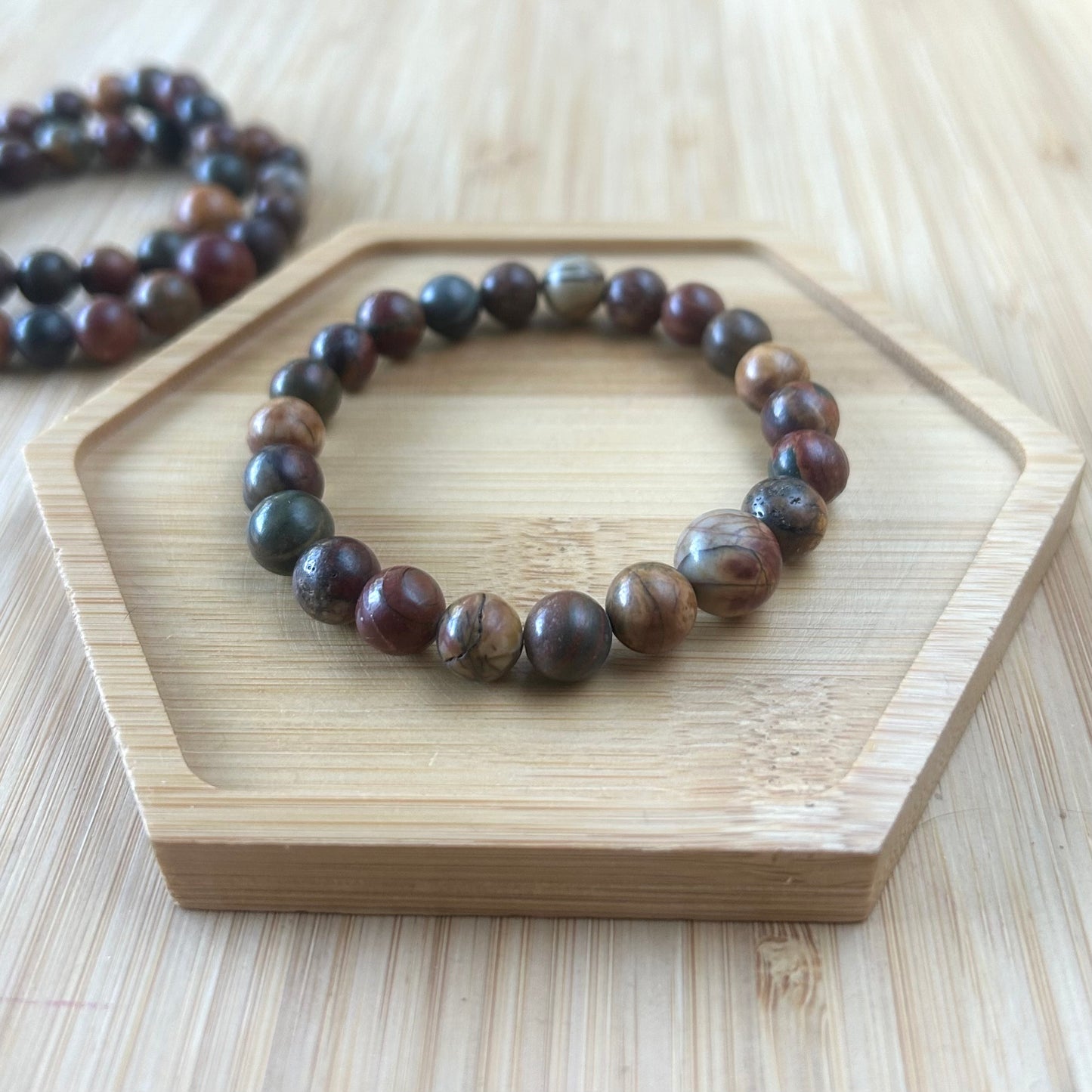 Picasso Jasper Mala Bracelet