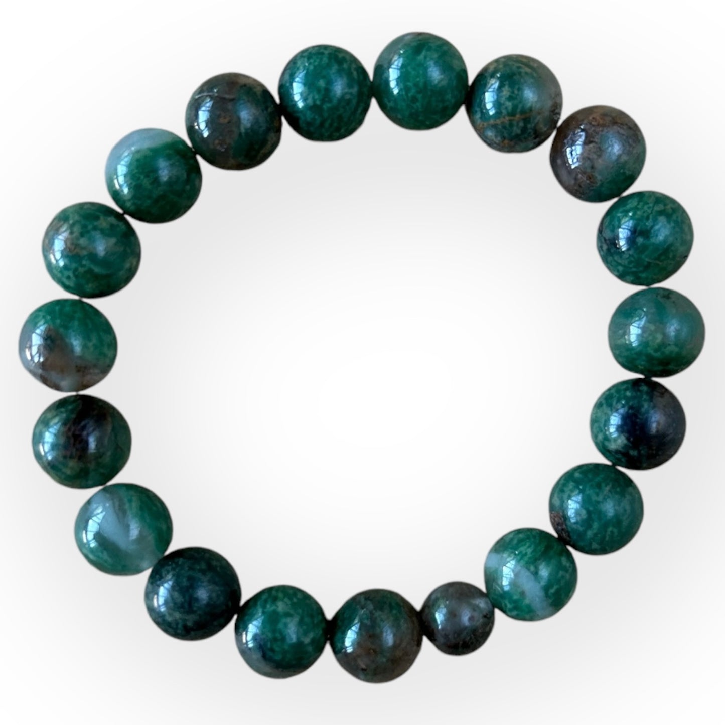 African Jade Mala Bracelet