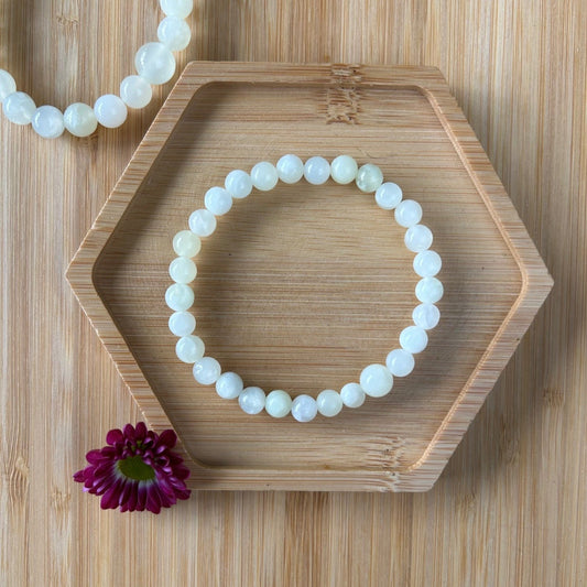 Sea Green Jade Mala Bracelet