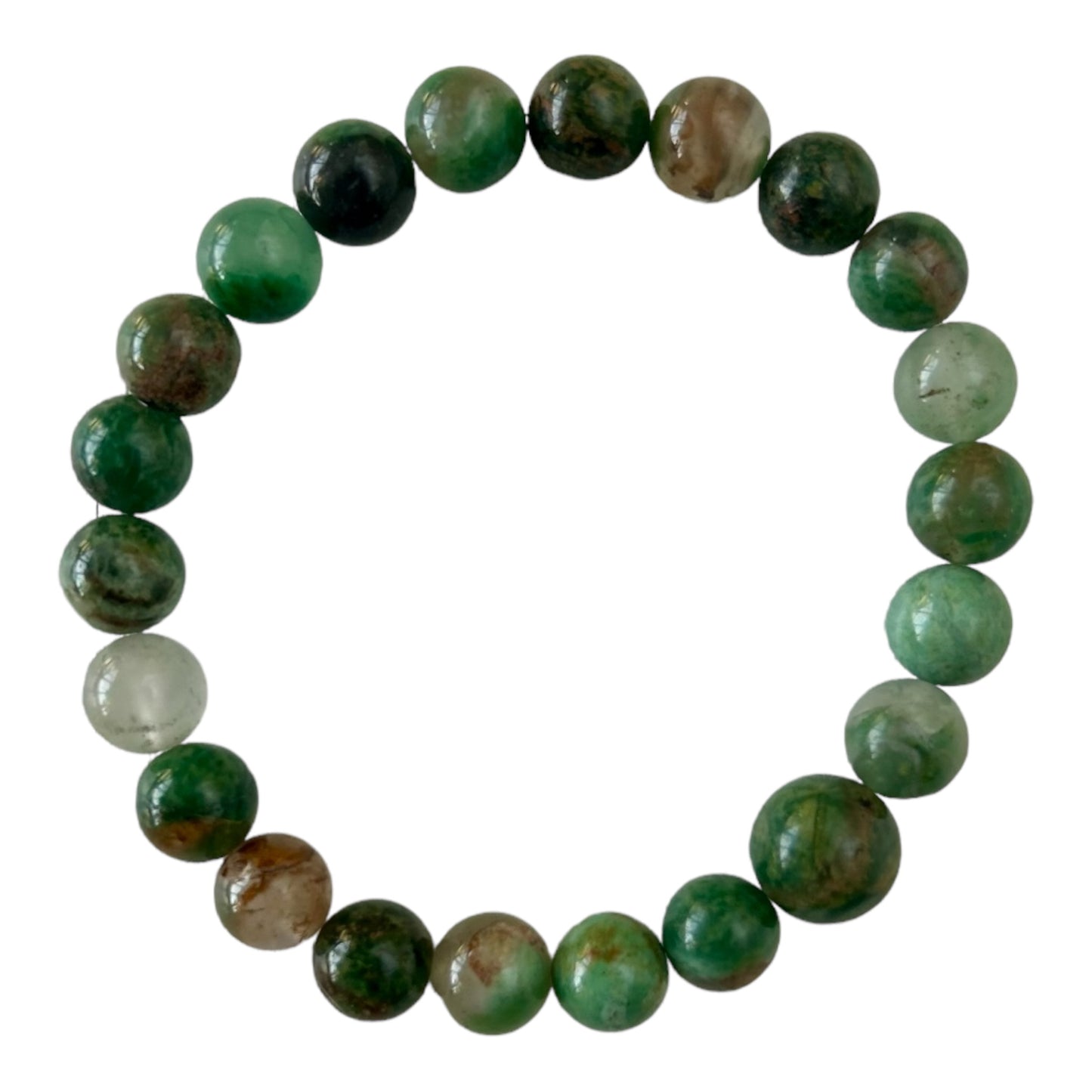 African Jade Mala Bracelet